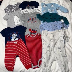 14 Piece Boys ~ Carters, Jumping Bean and Just One You ~ Bundle / Lot ~ 9 Months